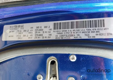 2018 Ram 1500 St from USA, damaged, VIN 1C6RR7FG6JS328014